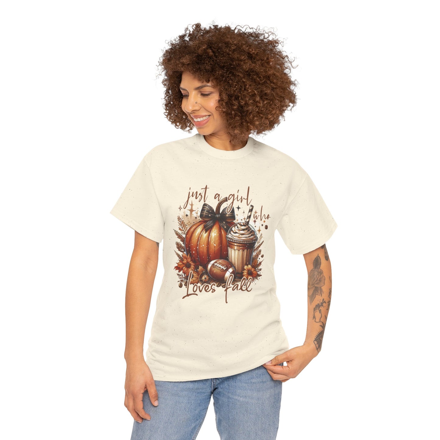 Heavy Cotton ''JUST A GIRL WHO LOVES FALL '' Tee