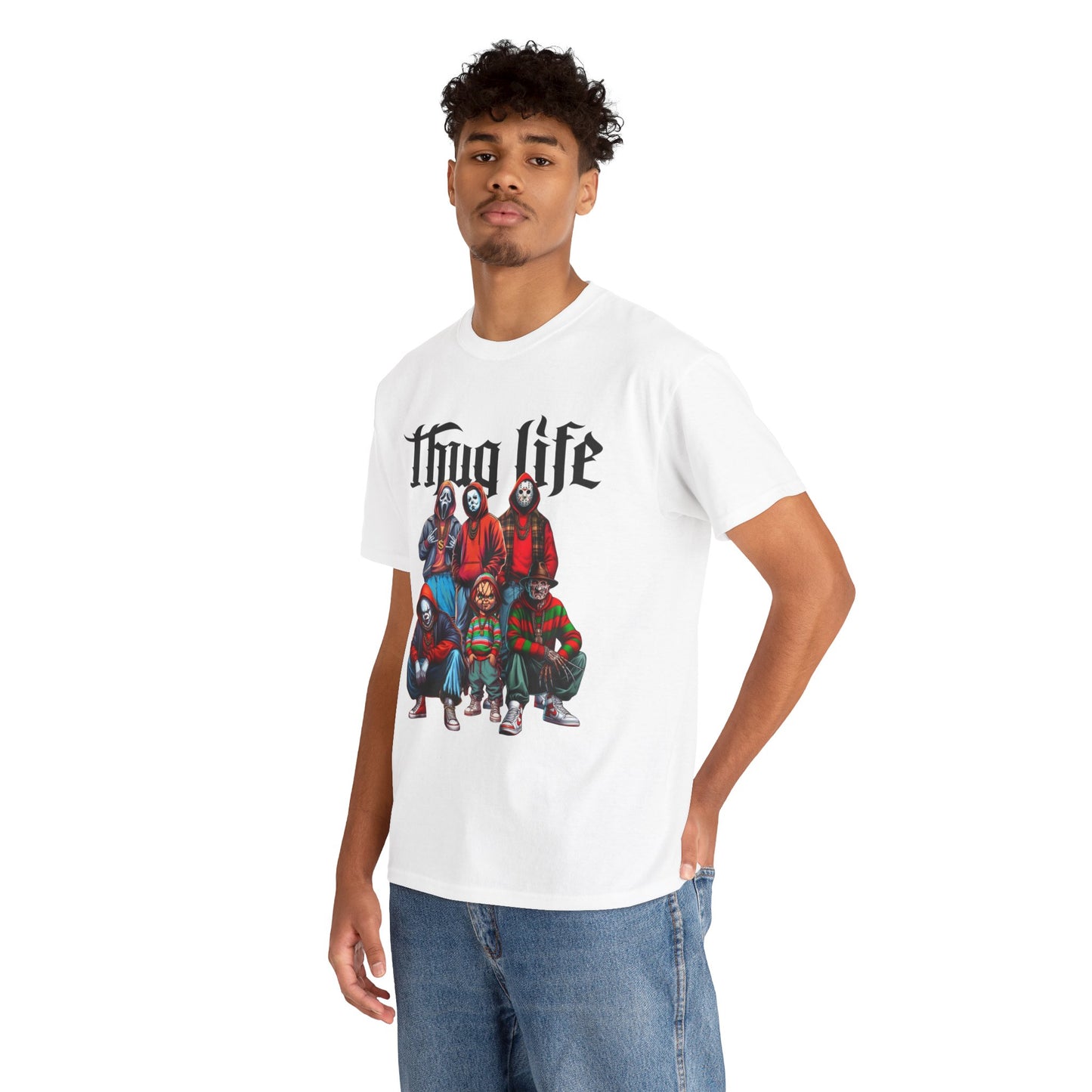 Unisex Heavy Cotton Halloween Tee - Thug Life