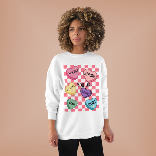 Cute Teacher Valentine Sweatshirt, Retro Heart Sweatshirt, Women's Valentines Day Sweatshirt, Love Valentine Sweatshirt, VALENTINES Day empowering sweatshirt