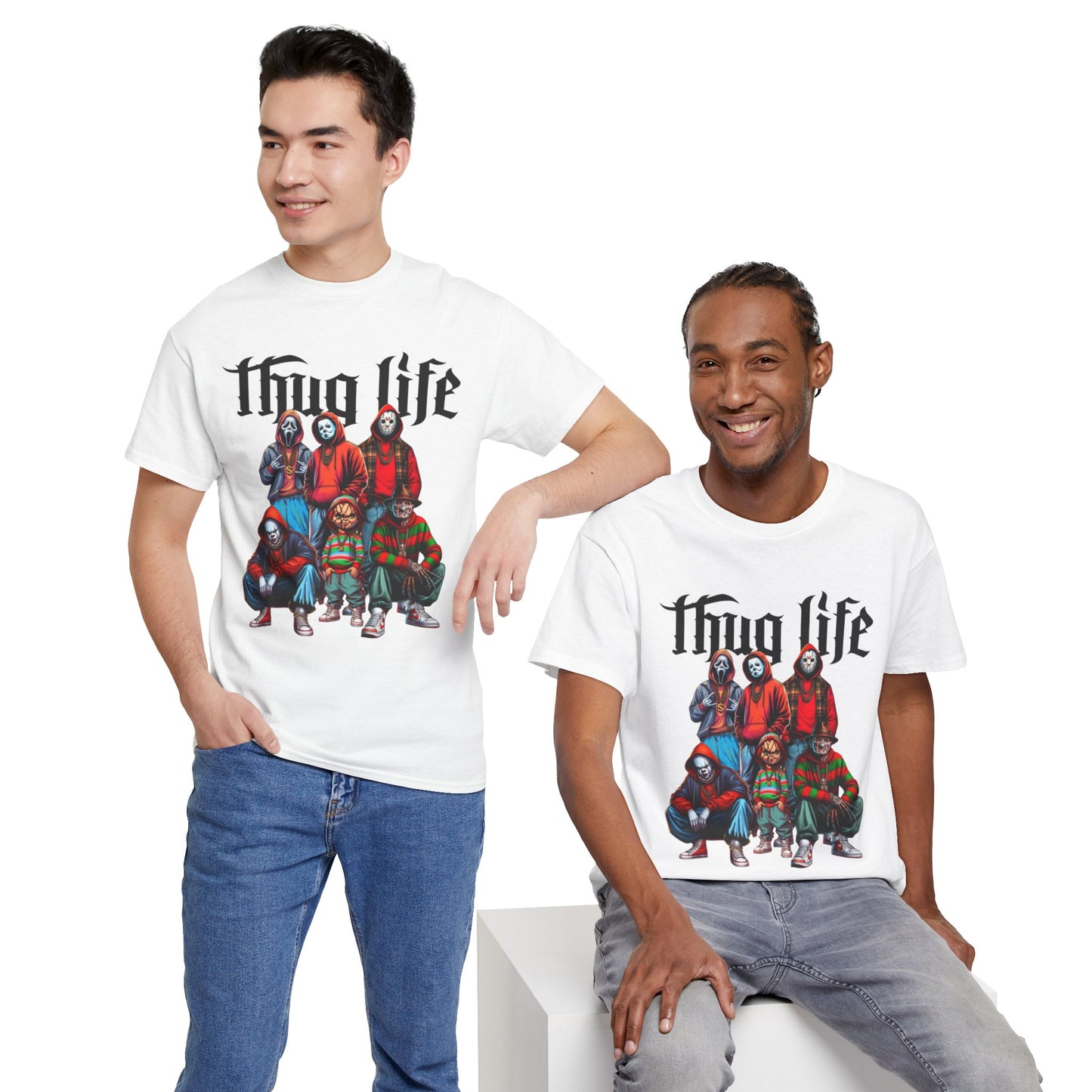 Unisex Heavy Cotton Halloween Tee - Thug Life