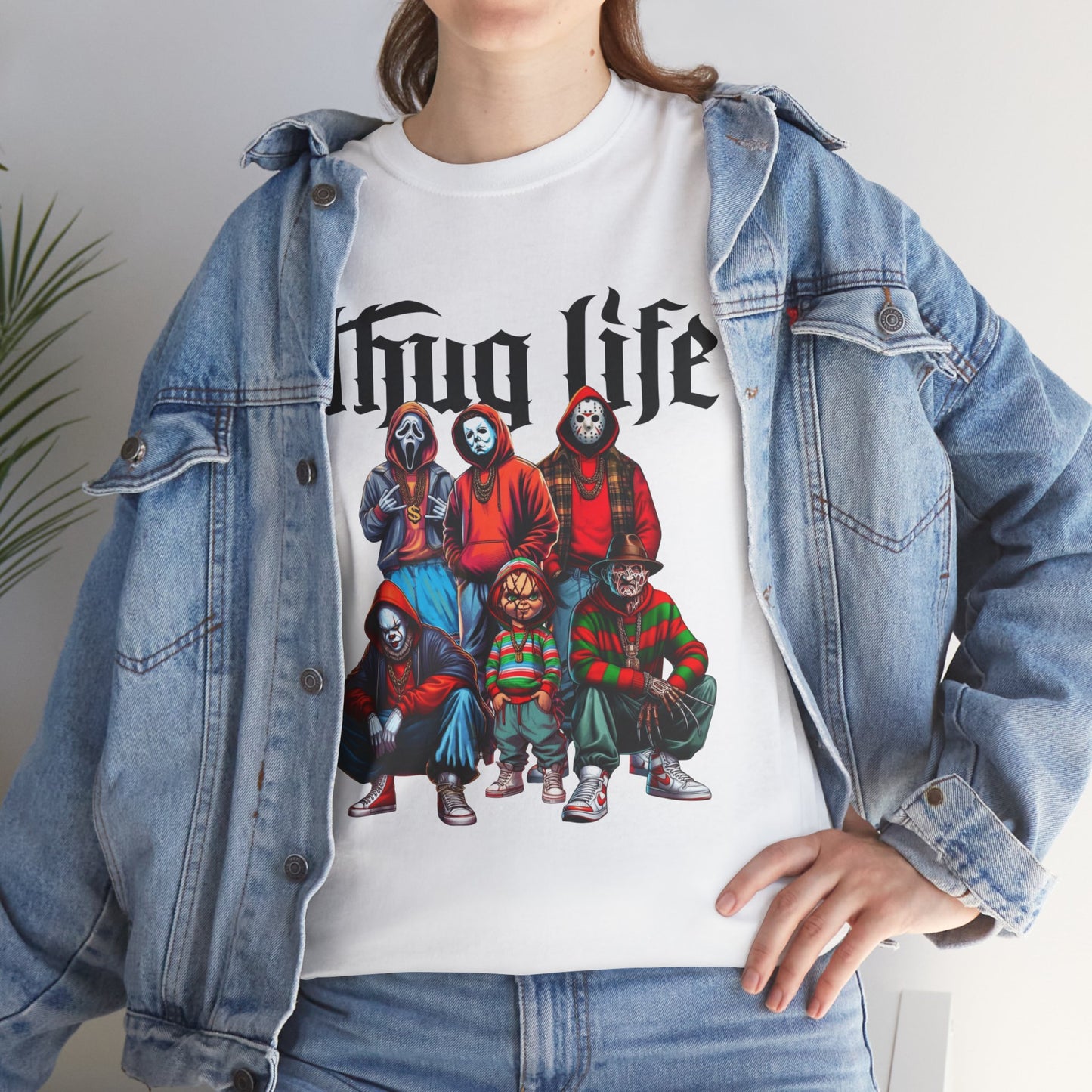 Unisex Heavy Cotton Halloween Tee - Thug Life