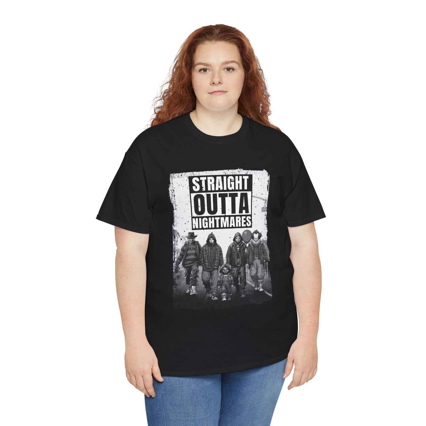 Unisex Heavy Cotton STRAIGHT OUTTA NIGHTMARES HALLOWEEN Tee