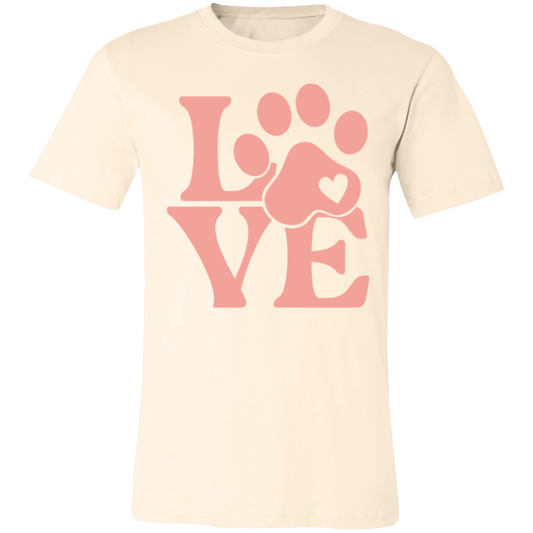 Love Dog Paw T- Shirt