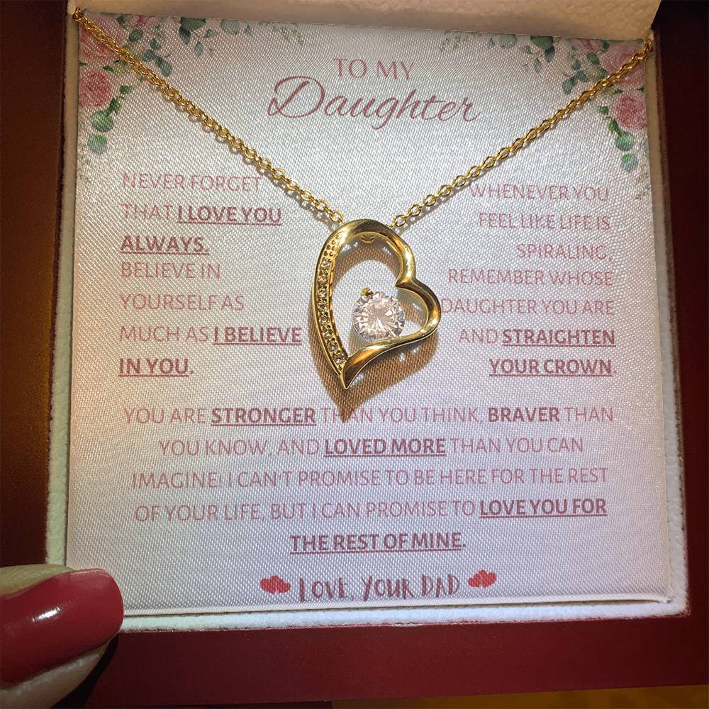 TO MY DAUGHTER (FOREVER LOVE NECKLACE)