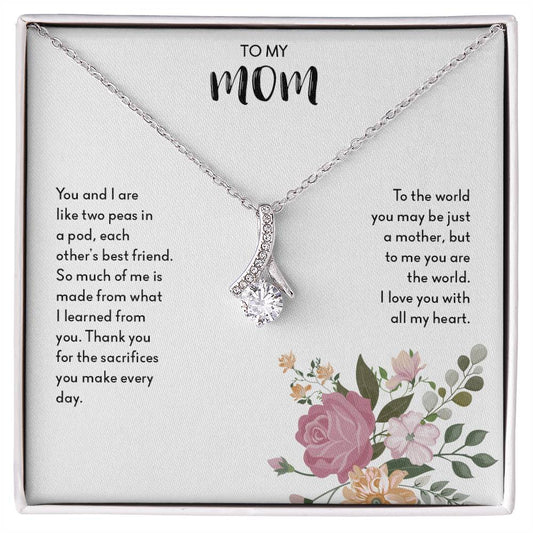 To My Mom | I Love You With All My Heart - Alluring Beauty necklace