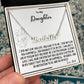 To My Daughter- You created A better me- Name Necklace
