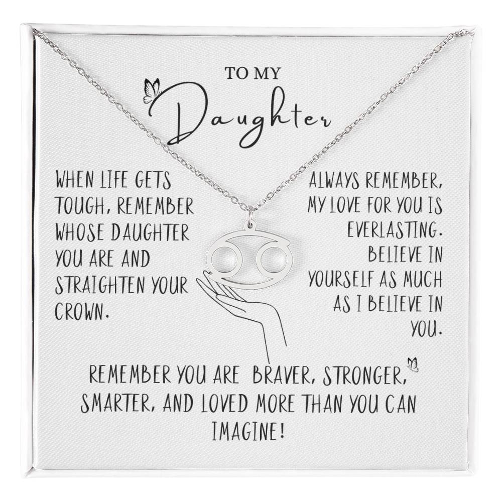 To my Daughter- Zodiac Sign Necklace