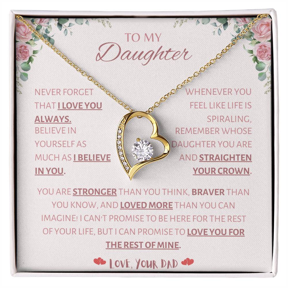 TO MY DAUGHTER (FOREVER LOVE NECKLACE)