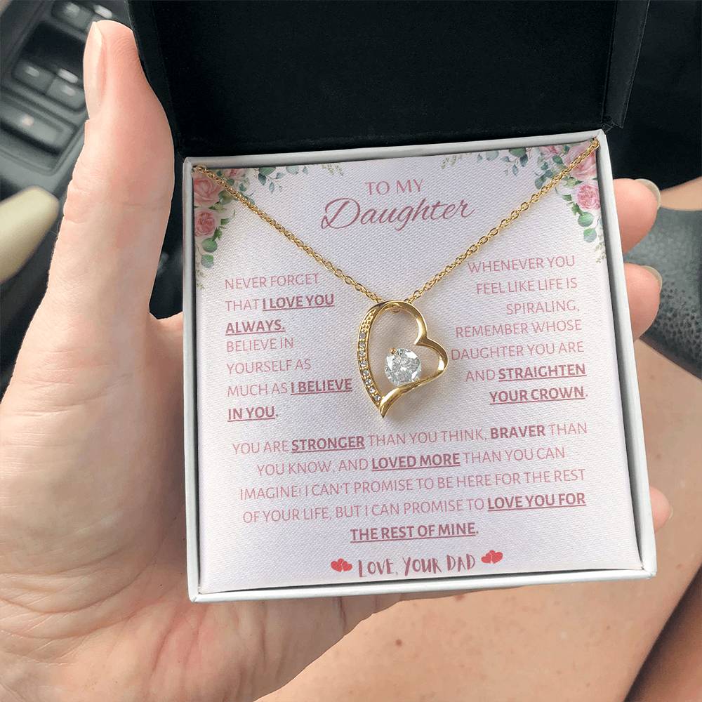 TO MY DAUGHTER (FOREVER LOVE NECKLACE)